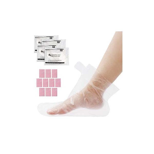 Segbeauty Paraffin Wax Bags for Hands and Feet, 200 Counts Plastic Liners, thera-py Bath Refill Socks Gloves Mitts Covers treat-ment Machine