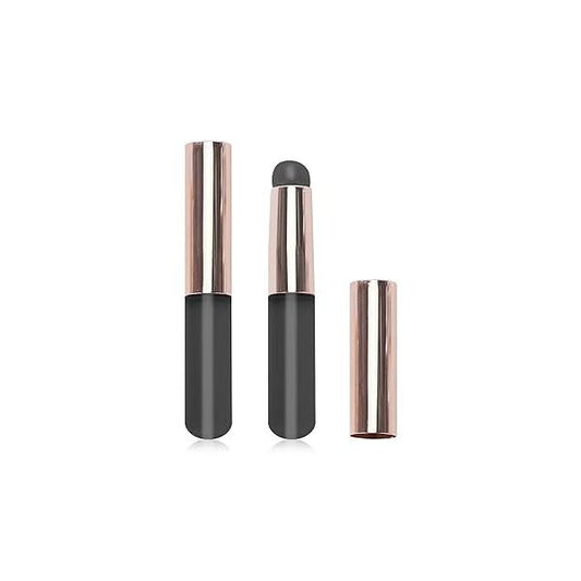 2 Pack Silicone Lip Brush With Round Heads Reusable Mask Applicator for Natural Blending(Pink)