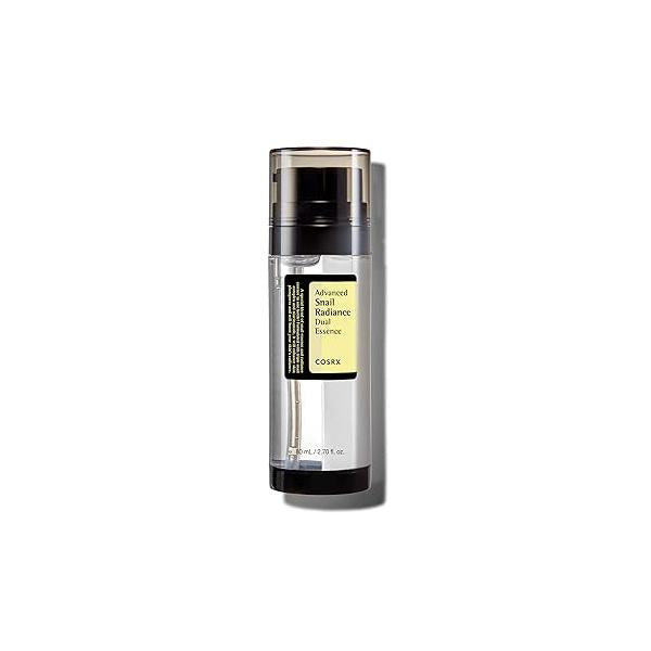 COSRX Niacinamide 5% + Snail Mucin 74% Dual Essence, Anti Aging Face Serum for Dull Skin, Mothers day gifts mom, Sensitive Not Tested on Animals, Korean Skin Care, 2.70 fl.oz / 80ml