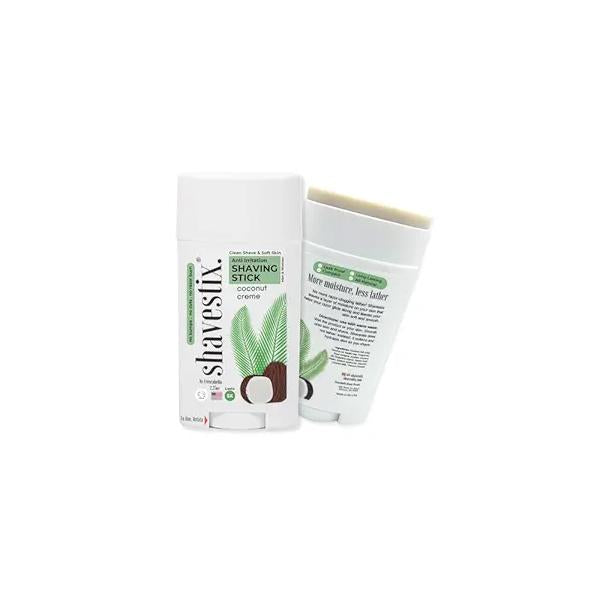 Shavestix Shaving Cream Stick 2.75 Oz - Travel Size Toiletries for Women | Coconut Milk Based Razors, Shavers Friendly Hair Removal Shave Bar Sub Gel, Soap, Foam