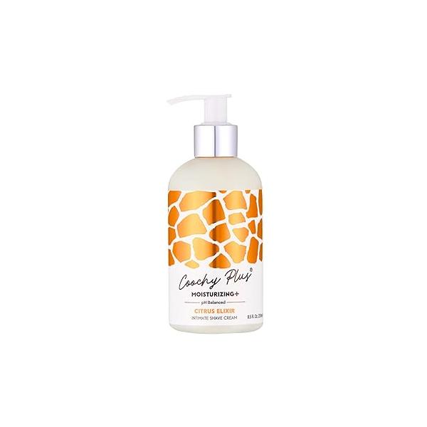 IntiMD Coochy Plus Intimate Shaving Cream Citrus Elixir For Pubic, Bikini Line, Armpit and more - Rash-Free With Patent-Pending Moisturizing+ Formula Prevents Razor Burns & Bumps, In-Grown Hair