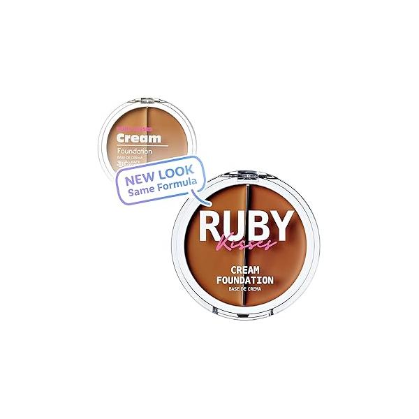 Ruby Kisses 3D Face Creator Cream Foundation & Concealer, 12 Hours Long Lasting, Medium to Full Coverage, Non-Greasy, Ideal for Makeup Contour Palette (Level 8)