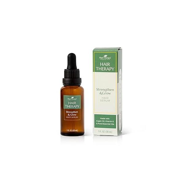Plant Therapy Hair Strengthen & Grow Repair Serum 1 oz with Argan Castor Oil
