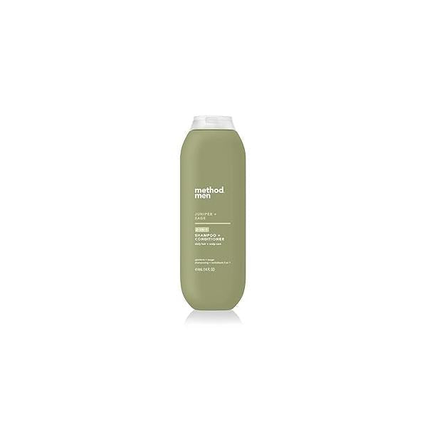 Method Men 2-in-1 Shampoo + Condtioner, Juniper Sage, 14 Ounces