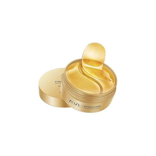 Green Cosmos. 30 Pairs 24k Gold Under Eye Patches, Crystal Collagen Mask, Dark Circles Treatments, Removes Bags, Gel Pads for smooth skin, puffiness