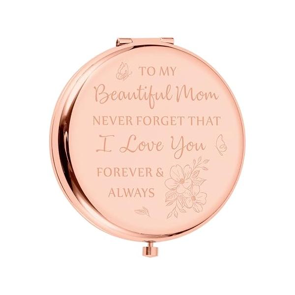 XPENMULBOJA Gift for Mom Mother's Day Sentimental Birthday, Christmas Compact Mirror from Daughter, Gifts