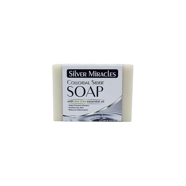 Silver Miracles Colloidal Soap with Tea Tree essential oil