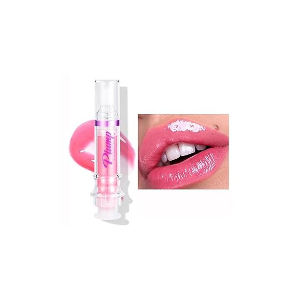 Lip Plumper Gloss,Natural Spicy Plumping Booster Moisturizing Hydrating Oil and Care Serum for Women Girls(#2)