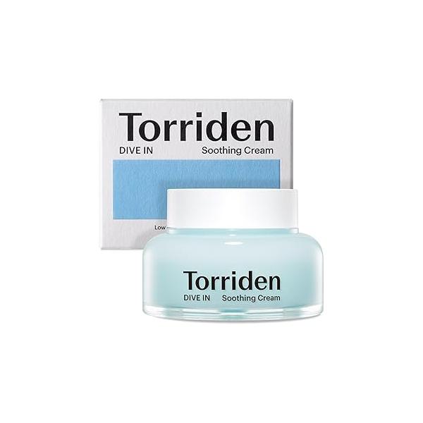 Torriden DIVE IN Hyaluronic Acid Soothing Cream 100ml (3.38 fl. oz) | Revitalizing Facial Moisturizer for Sensitive and Dry Skin Acid, Panthenol, Allantoin