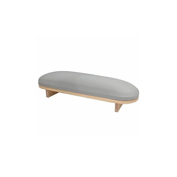 TANG SONG 1 Pcs Sponge Manicure Hand Rest Pillow Wooden Nail Stand Holder Table Armrest Cushion (Cream Yellow)