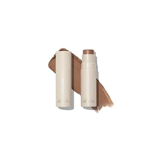 SHEGLAM Snatch 'n' Define Cream Contour Stick Long Lasting Highly Pigmented Sweat Proof Face Bronzer Makeup - Earthy Sepia