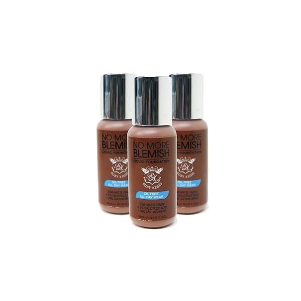 Ruby Kisses Liquid Foundation Medium Coverage, Lightweight, Natural Finish, Face Makeup for All Skin Type, Korean (Natural Buff)