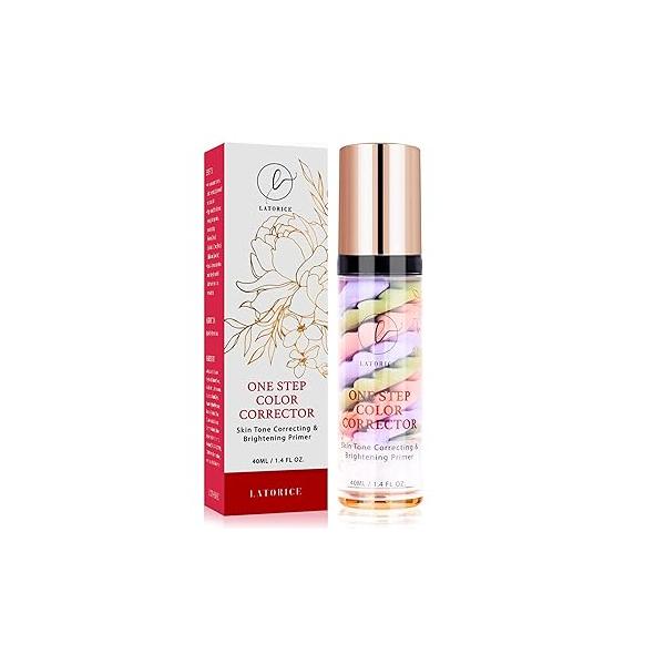 One Step Color Corrector, Isolation Cream, Makeup Primer Skin Tone Correcting and Brightening Primer, Oil Control Moisturizing, Latorice