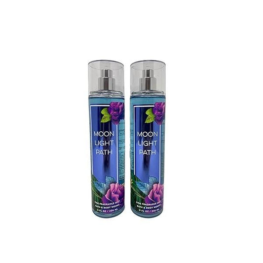 Bath & Body Works Moonlight Path Fine Fragrance Mist - Value Pack Lot of 2 (Moonlight Path)