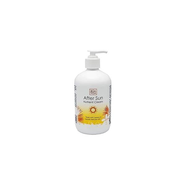 BoaVida After Sun Lotion Nutrient Body Cream and Tan Enhancer - Burn Recovery for Exposure, Made with Cupuacu Butter 16 Ounce