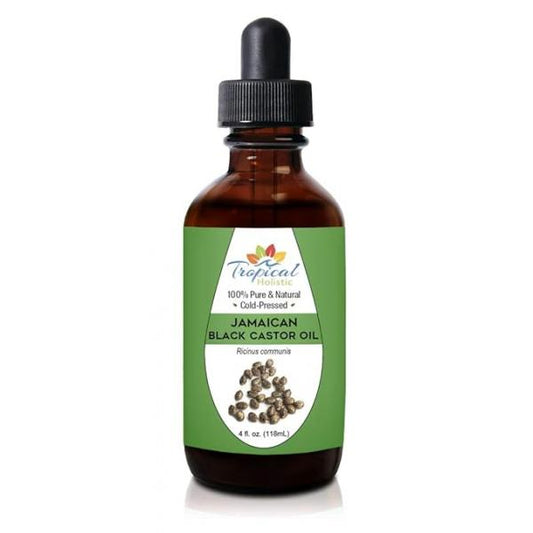 100% Pure Jamaican Black Castor Oil 4 oz - Premium Natural for Hair Growth, Beard, Eyelashes, Edges, Scalp Grease, Dandruff, and Eyebrows