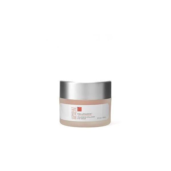 Consult Beaute Volumagen - Collagen Eye Cream Hydrating Plumping Targets Deep Under Hollows Visibly Smoothen Lines & Wrinkles Micronized Hyaluronic Acid Caffeine 0.5 oz