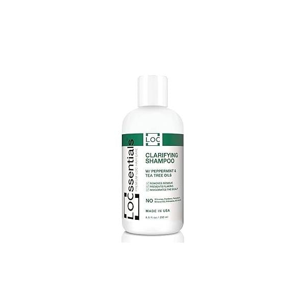 Clarifying Shampoo for Locs - Professional Loc Dreads, Twists, Braids, Interlocks, Microlocs, Dreadlocks, Faux Crochet Hair with Peppermint and Tea Tree Oils