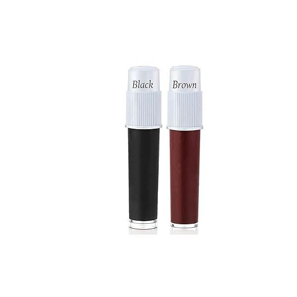 Liquid Kumkum Sindoor Pack of 2X5g Skin-friendly Bindi Tattoos Waterproof Bodyart Body Paint Temporory DIY Tattooing (Brown-Maroon)