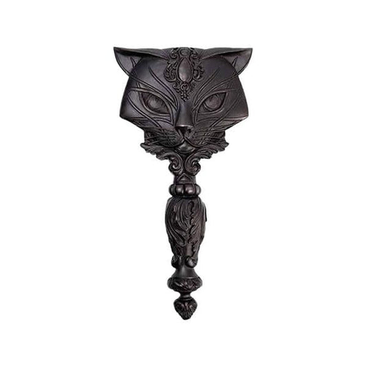 Black Sacred Cat Handheld Small Vanity Make-up Mirror