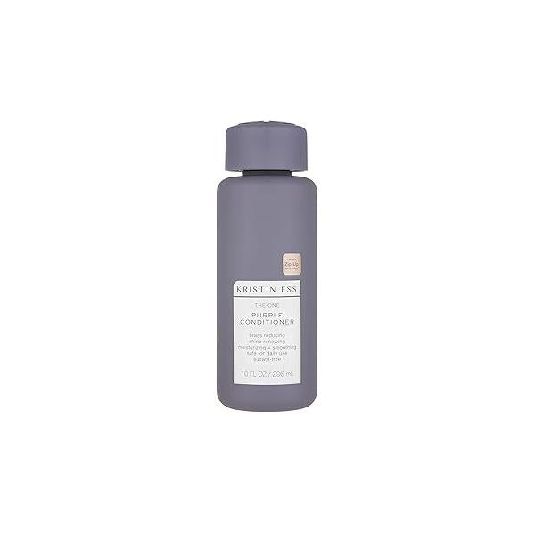 Kristin Ess Hair The One Purple Conditioner for Toning + Moisturizing Blonde - Neutralizes Brass Yellow Tones Sulfate, Silicone and Paraben Free, Color Keratin Safe, 10 fl. oz.