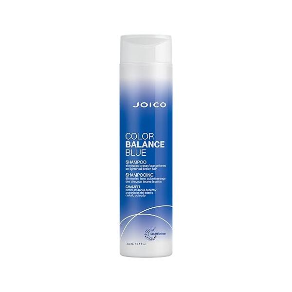 Joico Color Balance Blue Shampoo | For Lightened Brown Hair Eliminate Brassy Orange Tones Boost Vibrancy & Shine Protect Against Harmful UV Radiation With Rosehip Oil Green Tea Extract