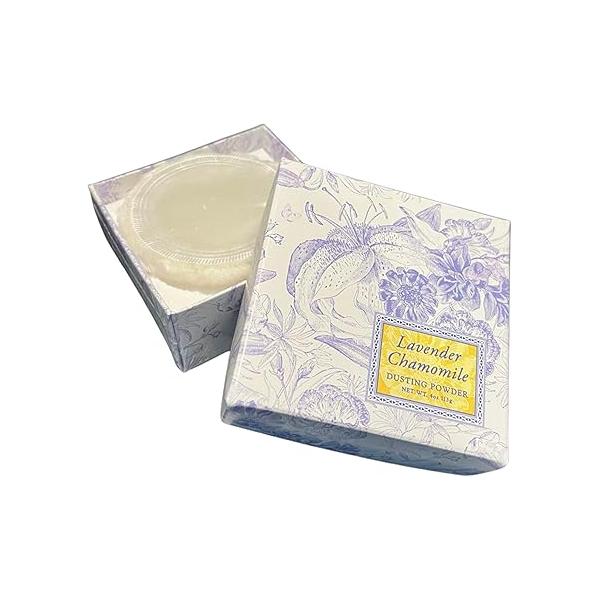 Greenwich Bay Trading Company Lavender Chamomile Dusting Powder - 4 oz, Gentle Talc-Free Body with Soothing & Chamomile, Ideal for All Skin Types