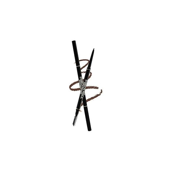 FÓLKI COSMETIC-Eyebrow Retractable Definer Pencil, Micro Brow Precise Eyebrow Pencil,Long Lasting Eye Pencil for Soft Textured Natural Daily Look Makeup (01#Soft Black)