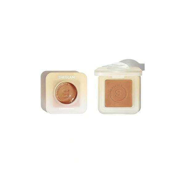 SHEGLAM Sunside Bronzer Powder Contour Long Wear Evenly Pigmented Neutral Warm Tone Sculpting Natural Matte & Face Makeup-Dawn Glow
