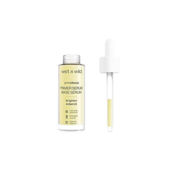 wet n wild Prime Focus Primer Serum for Face, Hydrating Dry Skin, Makeup