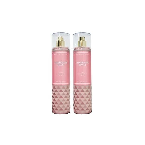 Bath and Body Works CHAMPAGNE TOAST Fine Fragrance Mist - NEW LOOKS 2022 PACK OF 2 (FULL SIZE MIST 8FL OZ / 236 ML)