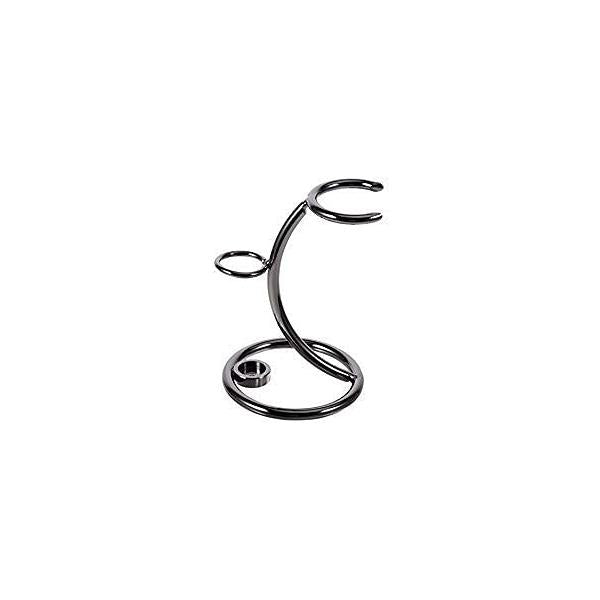 Shaving Razor and Brush Stand Universal Holder for Safety Storage Shave (gunmetal)
