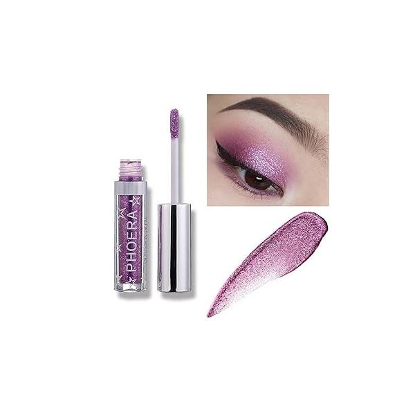 Glitter Eyeshadow，Makeup For Eyes Liquid Shimmer Sparkle Glow Light Colors Pencil Stick Shiny Long Lasting Waterproof Shining Eye Shadow Sets Metallic Pigments Metals Gloss Sparkling Pen Kit (A101)