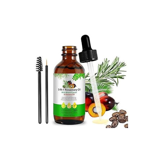 Batana Oil for Hair Growth 2.02Fl Oz- 100% Pure Cold Pressed Organic - Natural Treatment Eyelashes & Eyebrows, Skin Care,Body Massage