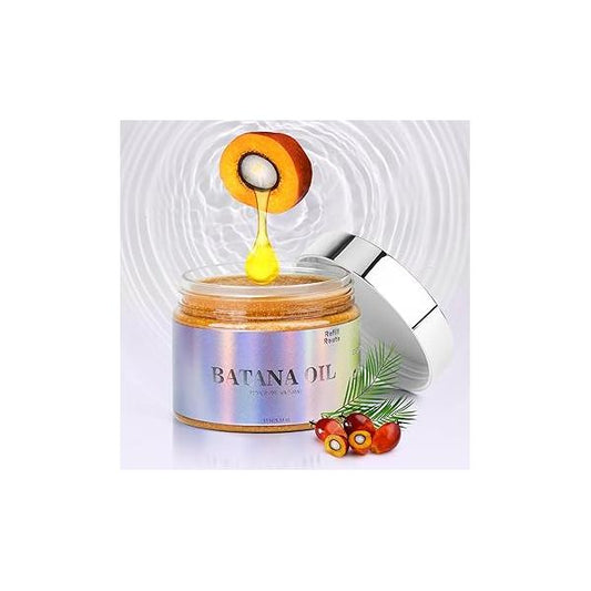 Batana Oil for Hair Growth Dr Sebi Organic - 100% Natural & Chemical-Free Cold-Pressed Scalp Moisturizer, Loss Treatment Repair Mask Thicker, Healthier 5.64 oz