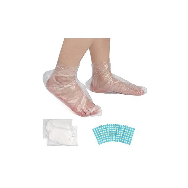 Segbeauty Paraffin Wax Bags for Hands and Feet, 200 Counts Plastic Liners, thera-py Bath Refill Socks Gloves Mitts Covers treat-ment Machine