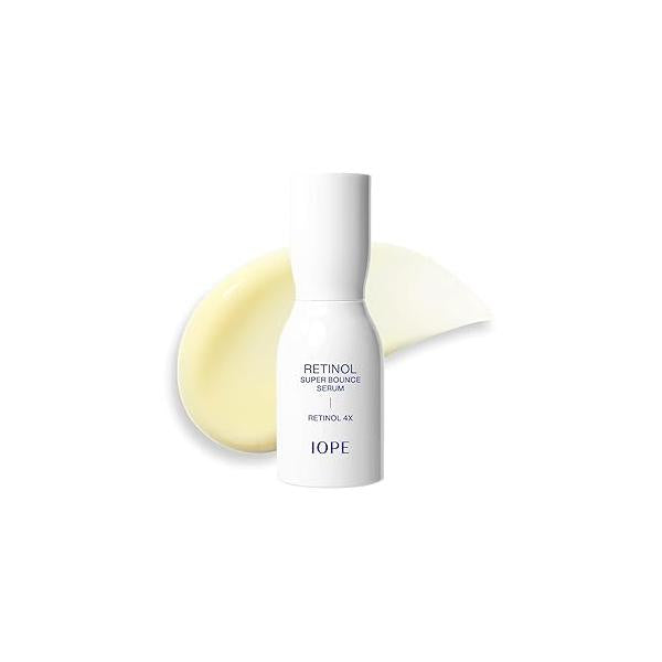 IOPE Retinol Super Bounce Serum - Korean Eye Cream, Intensive Reactivating Retinoid, Anti-Aging, Reduction in Fine Wrinkles, Beginner Friendly, 1.01 Fl Oz.