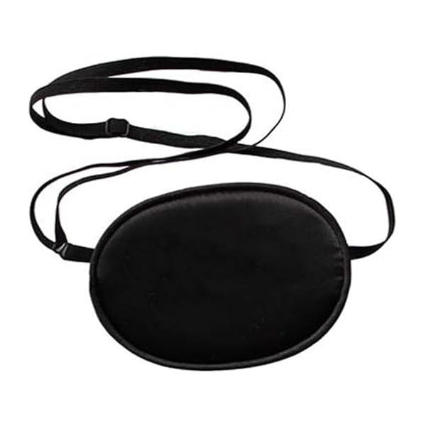 Soft Comfortable Silk Pirate Eye Patch for Adults Lazy Amblyopia Strabismus Black