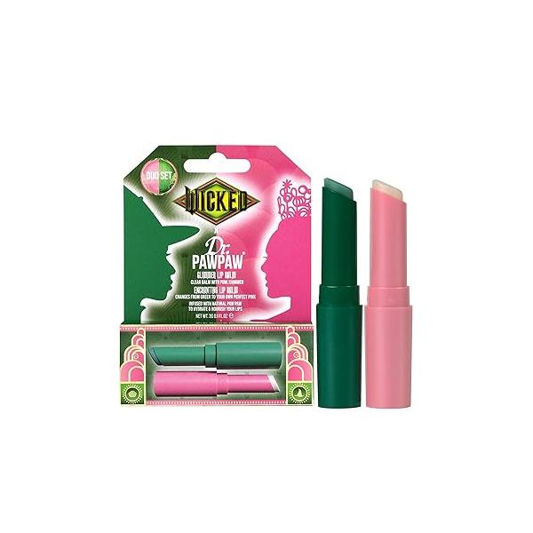 Dr. PawPaw Wicked Enchanting & Glimmer Lip Balm Duo - Moisturizing, Tinted for Women Vegan, Nourishing, Hydrating 2 pc