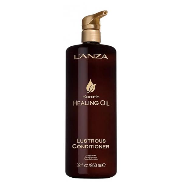 L'ANZA Keratin Healing Oil Lustrous Conditioner, Deep Conditioner for Dry Damaged Hair, Repairs & Boosts Hair Shine Strength, Sulfate Free, Cruelty Paraben Free Care