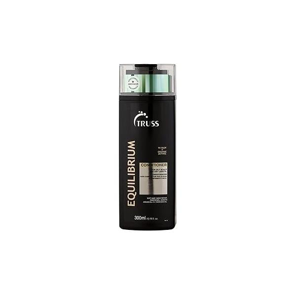 TRUSS Equilibrium Hair Conditioner for Women & Men - Hydrating with Keratin Argan Oil Balancing Formula Oily Scalp Dry Ends Reduces Frizz Restores Softness (10.14 oz)