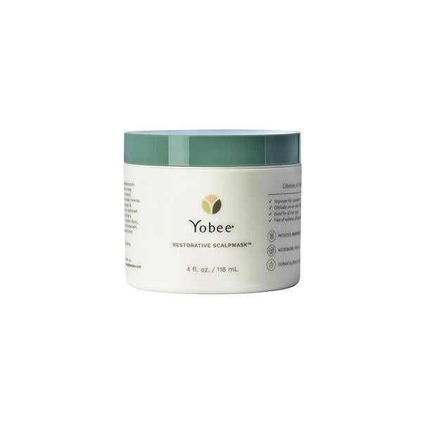 Yobee Restorative Scalp Mask - Dry Treatment Hair Probiotic Extracts, Organic Honey, Turmeric, Vitamin B12 Natural Dry, Itchy, Sensitive and Dandruff Relief for Adults, 4 fl oz