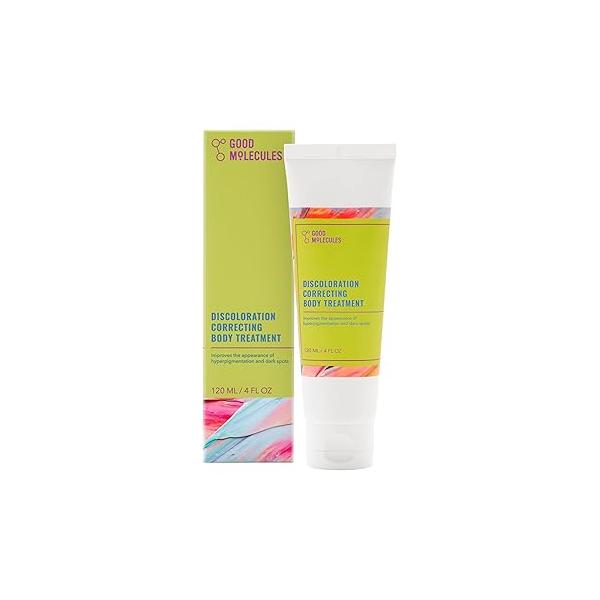 Good Molecules Discoloration Correcting Body Treatment - Anti-Pigment Cream with Niacinamide, Tranexamic Acid Target Dark Spots and Moisturize Skincare for