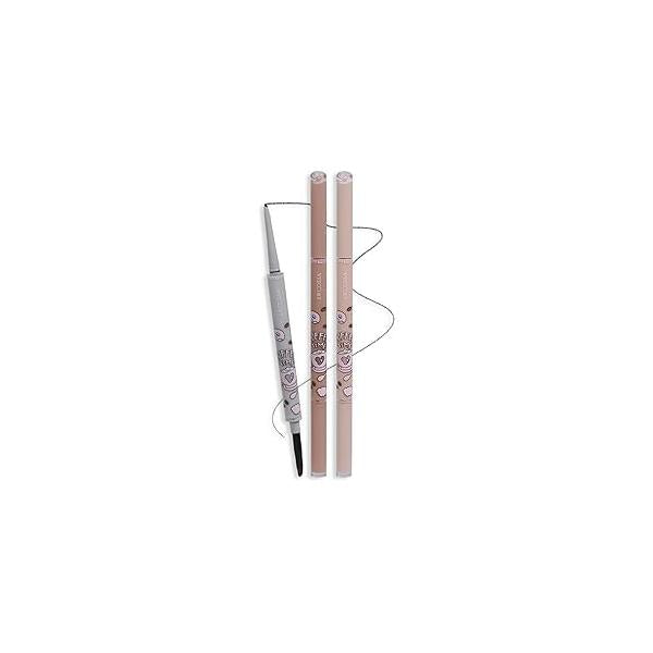 Waterproof Gel Eyeliner Pencil - Highly Pigmented, Smudge-proof, Longwearing and Ultra-Fine Tip for Precise Eye Makeup Built-in Brush Easy Application Ideal women(02 Caramel Brown)
