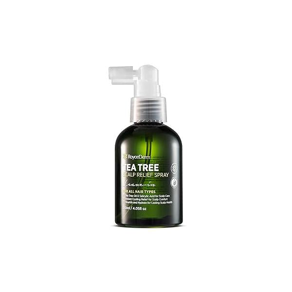 RoyceDerm Tea Tree Scalp Relief Spray: Leave-In Care for Dry, Flaky, and Itchy - Oil Formula Comfort, Hydration, Balance Conditioning Support Women & Men