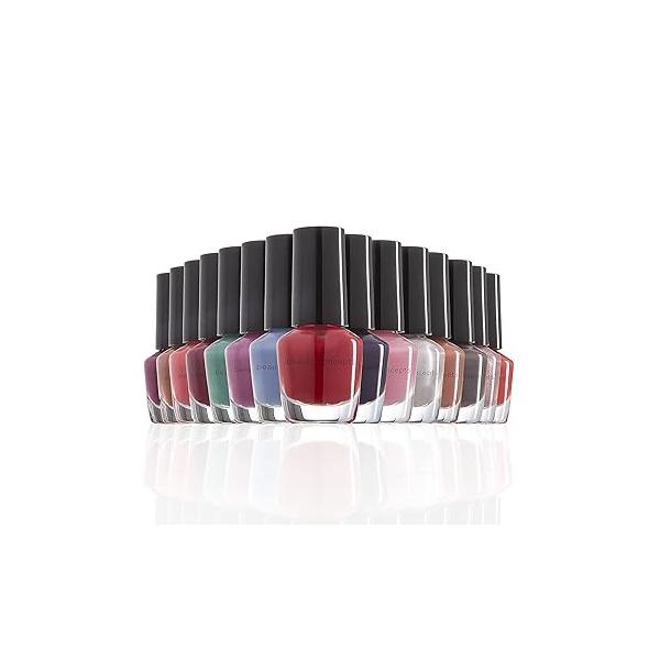 Beauty Concepts Nail Polish Set, Collection, Kit for Fingernails and Toenails, 0.14 Fl Oz (Pack of 15), Blue Box/Pastels Assorted Colors