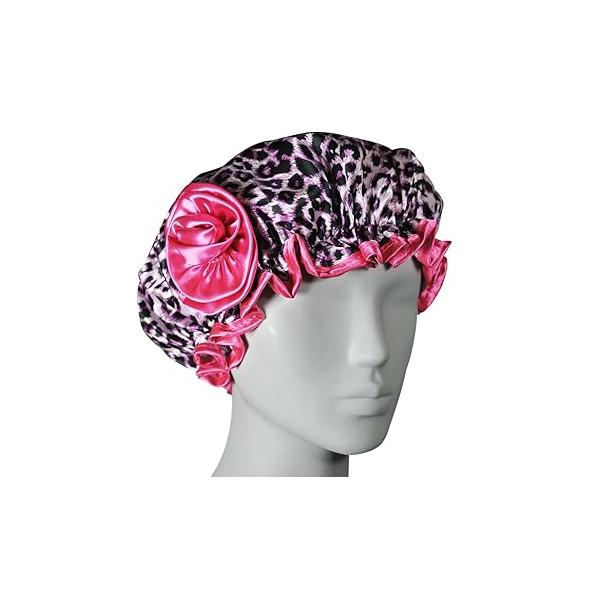 Stylish Satin Shower Cap - Zebra