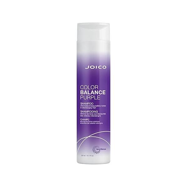 Joico Color Balance Purple Shampoo | For Cool Blonde or Gray Hair Eliminate Brassy Yellow Tones Boost Vibrancy & Shine UV Protection With Rosehip Oil Green Tea Extract