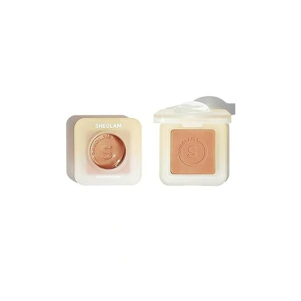 SHEGLAM Sunside Bronzer Powder Contour Long Wear Evenly Pigmented Neutral Warm Tone Sculpting Natural Matte & Face Makeup-Dawn Glow