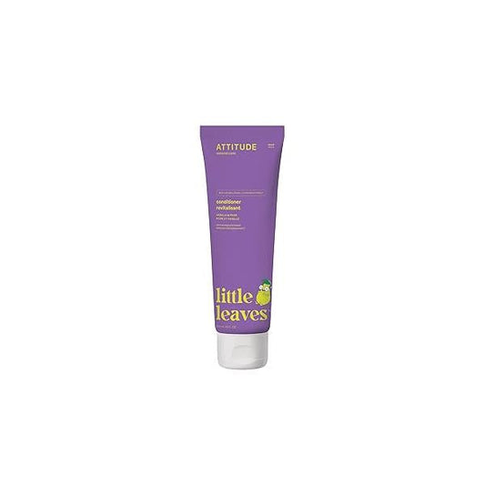ATTITUDE Natural Conditioner for Kids, Hypoallergenic, Vegan, Plant- and Mineral-Based, Vegan Cruelty-free, Vanilla Pear, 8 Fl Oz (11115)